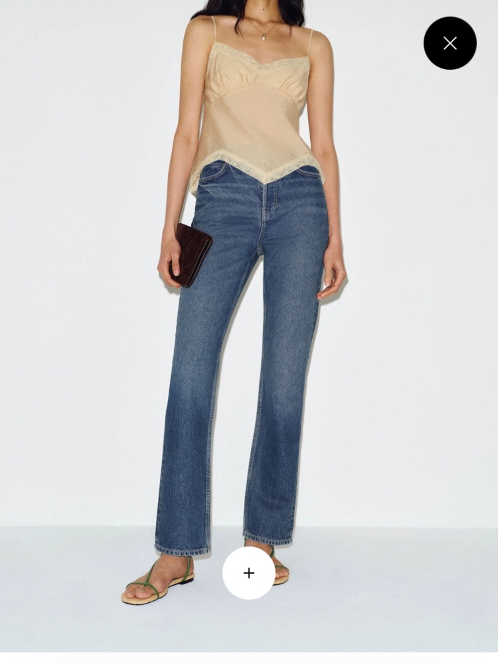 Reformation Cynthia High Rise Straight Jeans in Lanier Wash